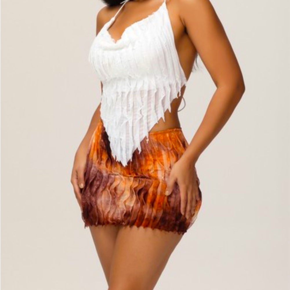 Ruffled 2pc Skirt Set